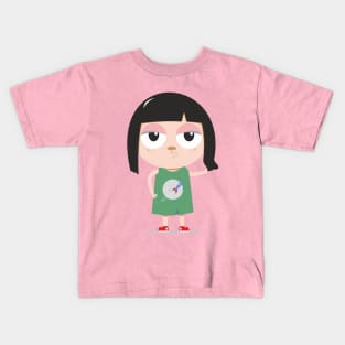 Girl in green Kids T-Shirt